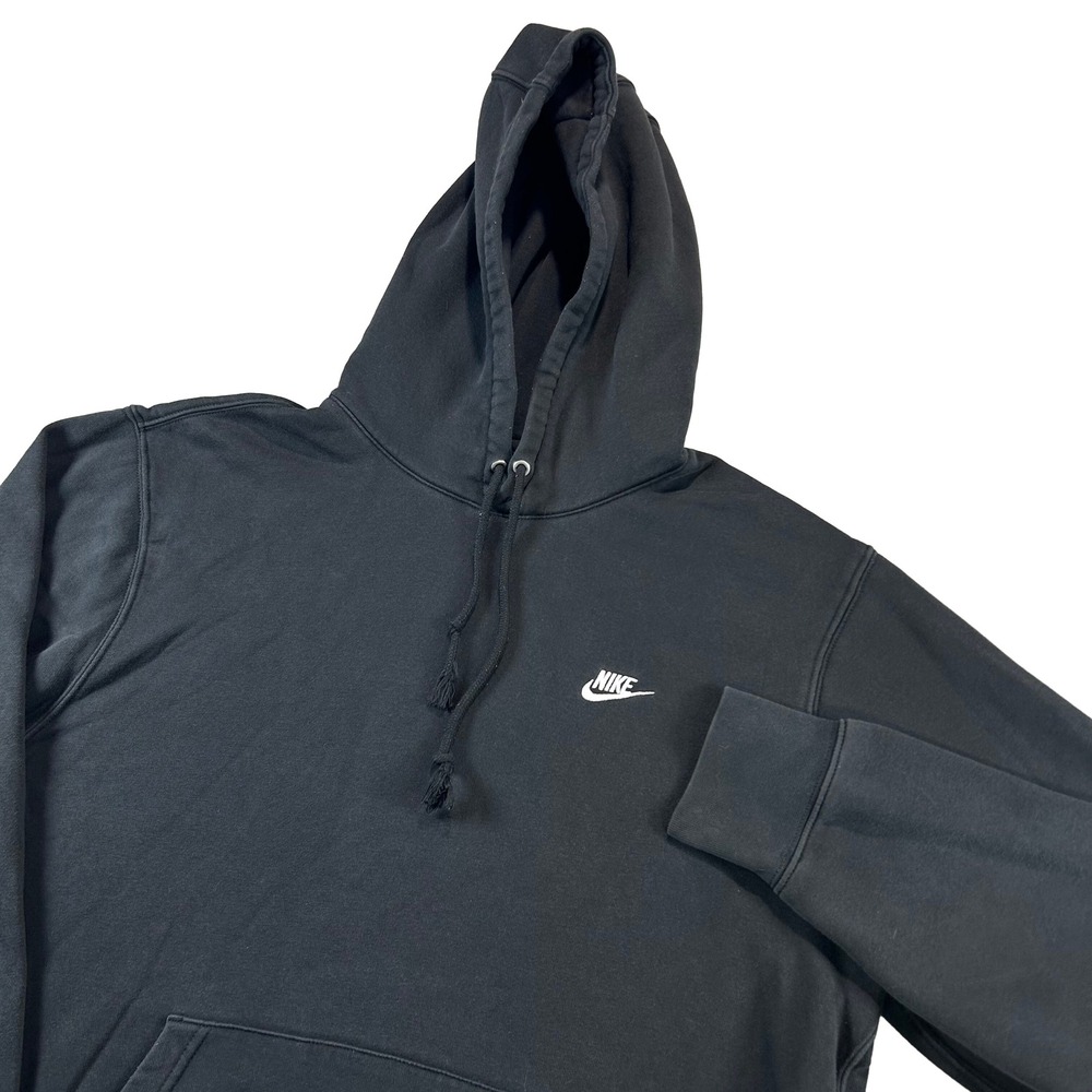 Nike Club Fleece Pullover Hoodie Mens Medium Black Sportswear Fleece FN3859-010